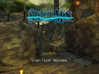 Shadow Man title screen for Nintendo 64